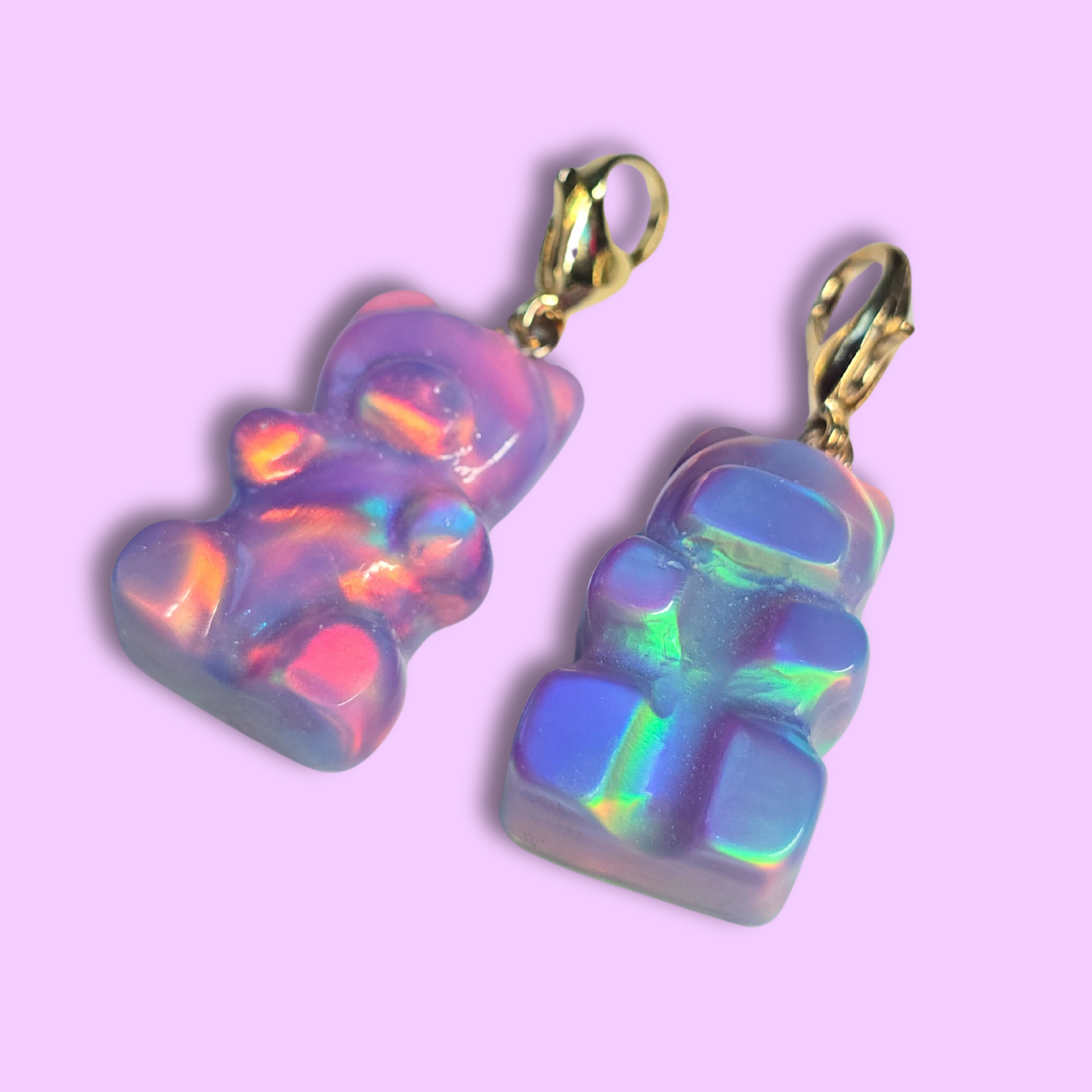 Lab Created Opal Gummy Bear Charm