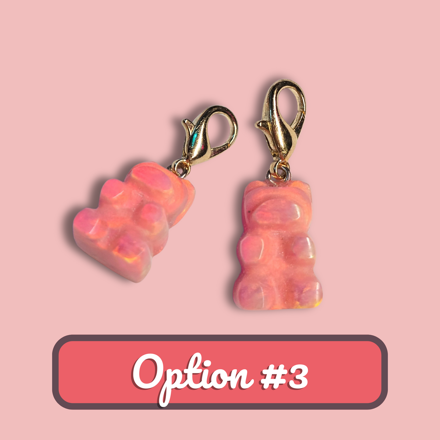 Lab Created Opal Gummy Bear Charm