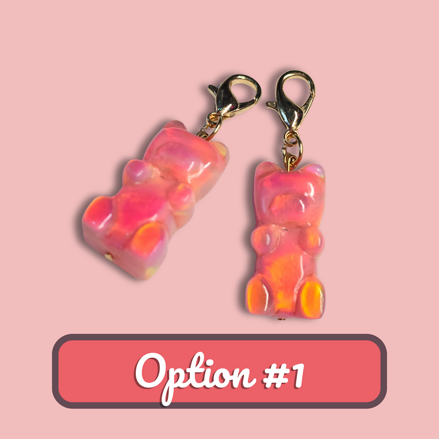 Lab Created Opal Gummy Bear Charm