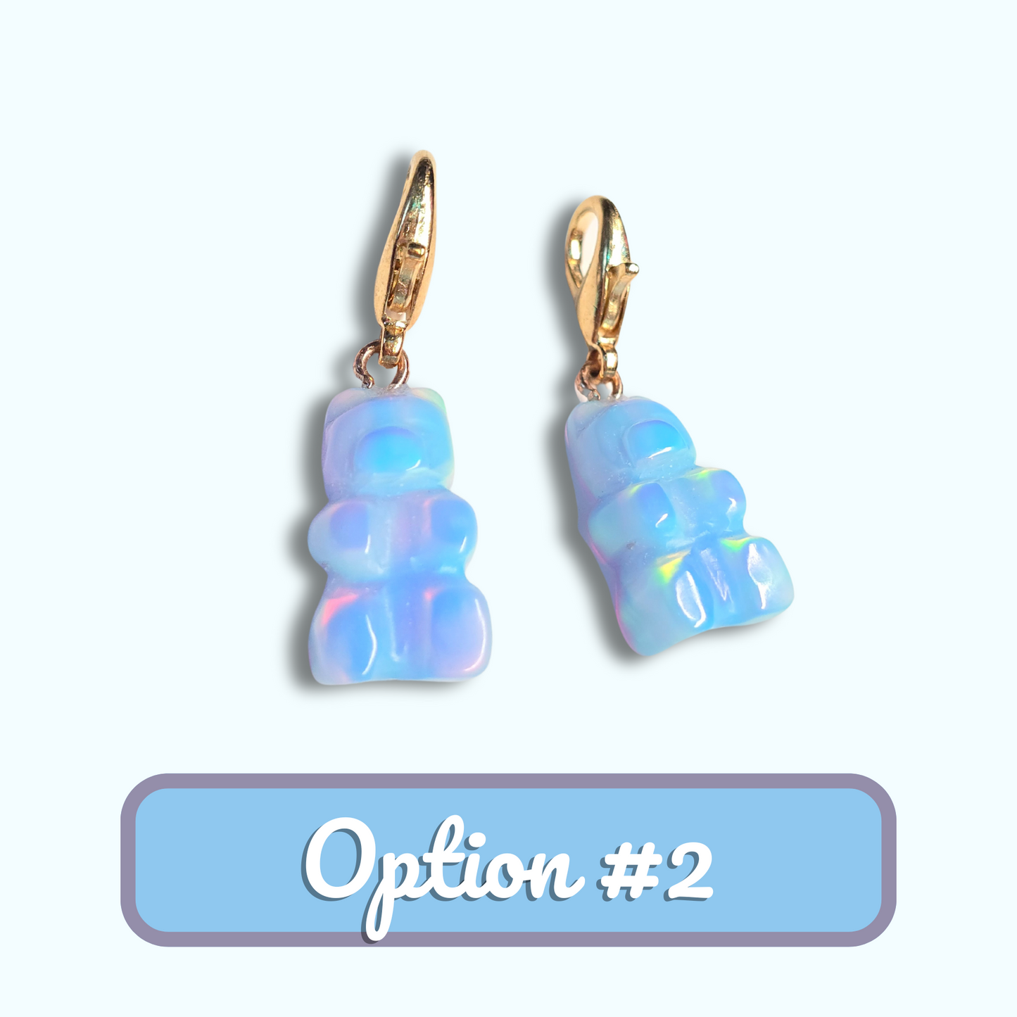 Lab Created Opal Gummy Bear Charm