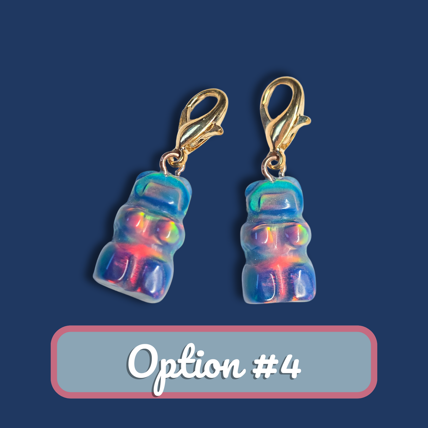 Lab Created Opal Gummy Bear Charm
