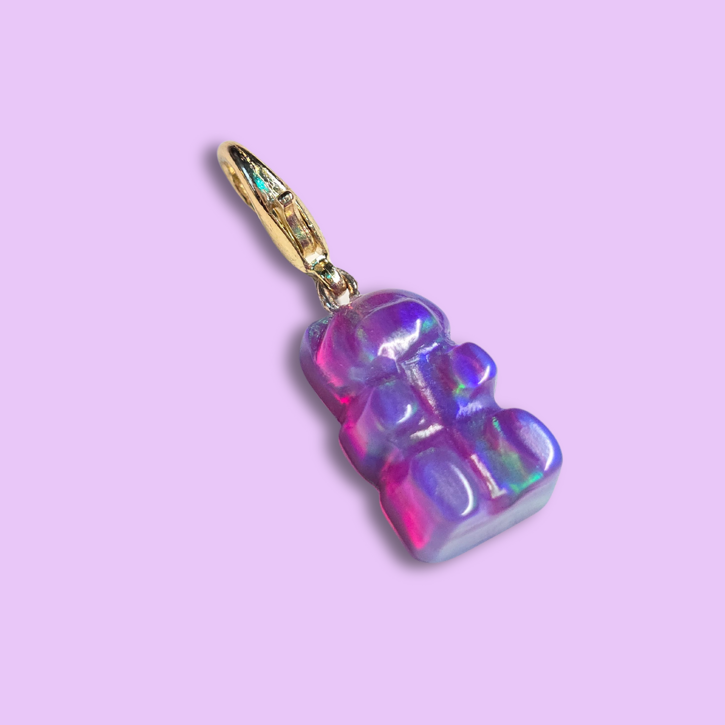Lab Created Opal Gummy Bear Charm (Medium Size)