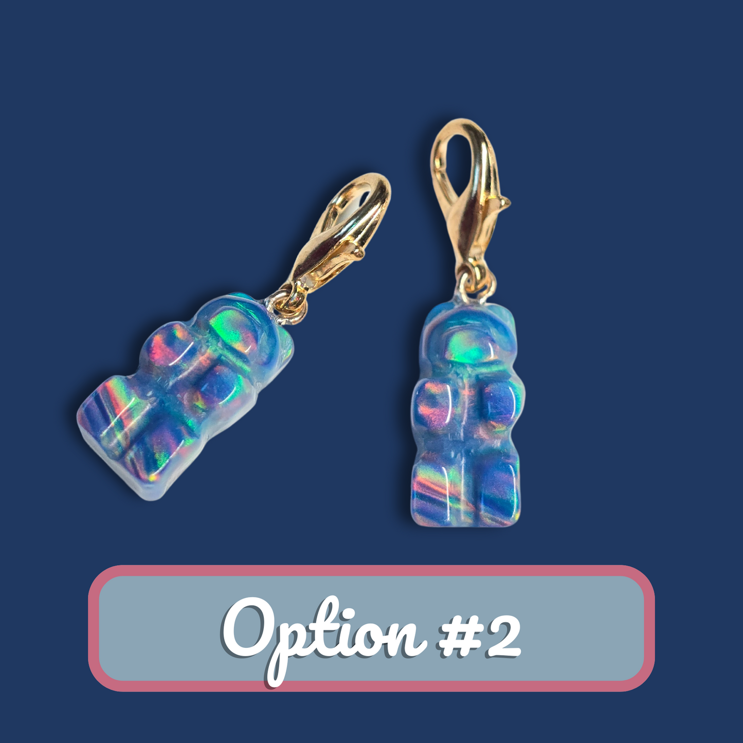Lab Created Opal Gummy Bear Charm