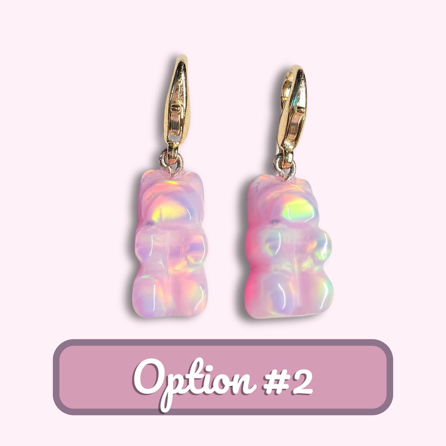 Lab Created Opal Gummy Bear Charm
