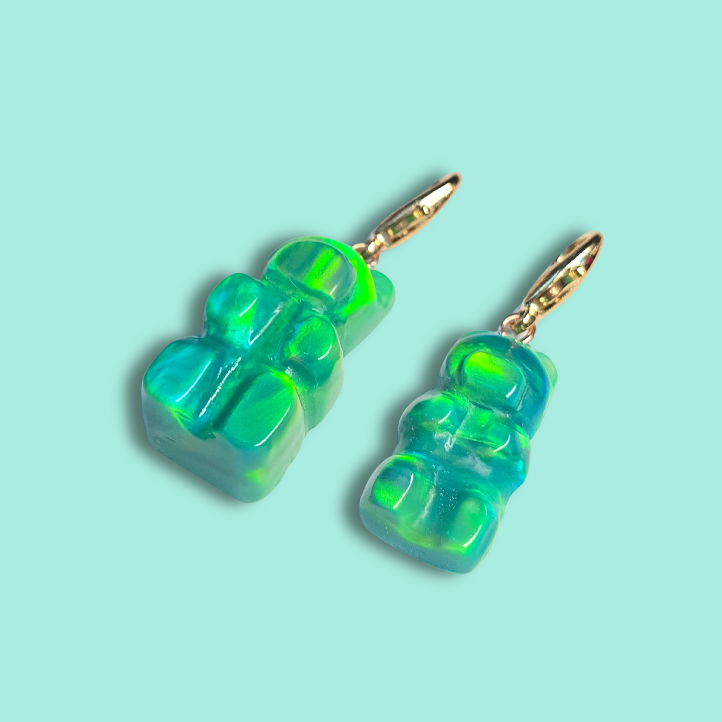 Lab Created Opal Gummy Bear Charm