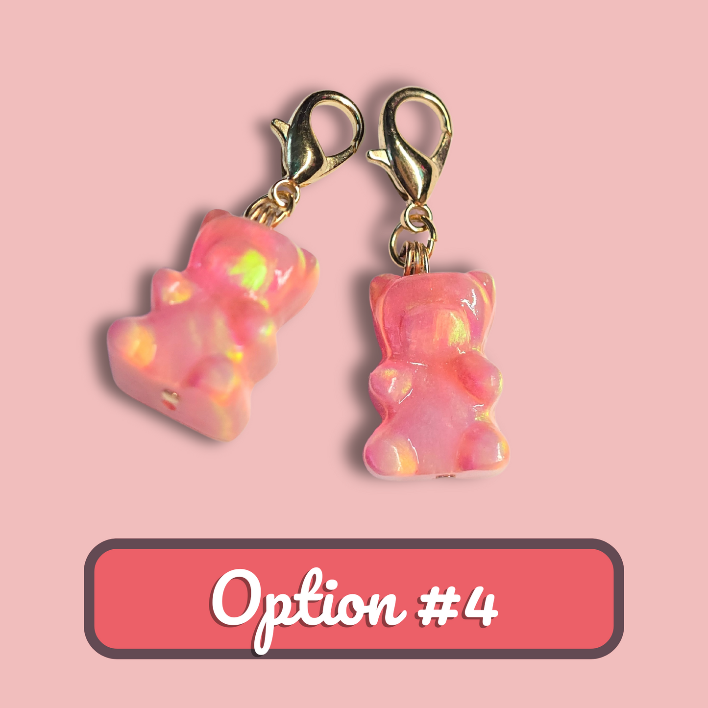 Lab Created Opal Gummy Bear Charm