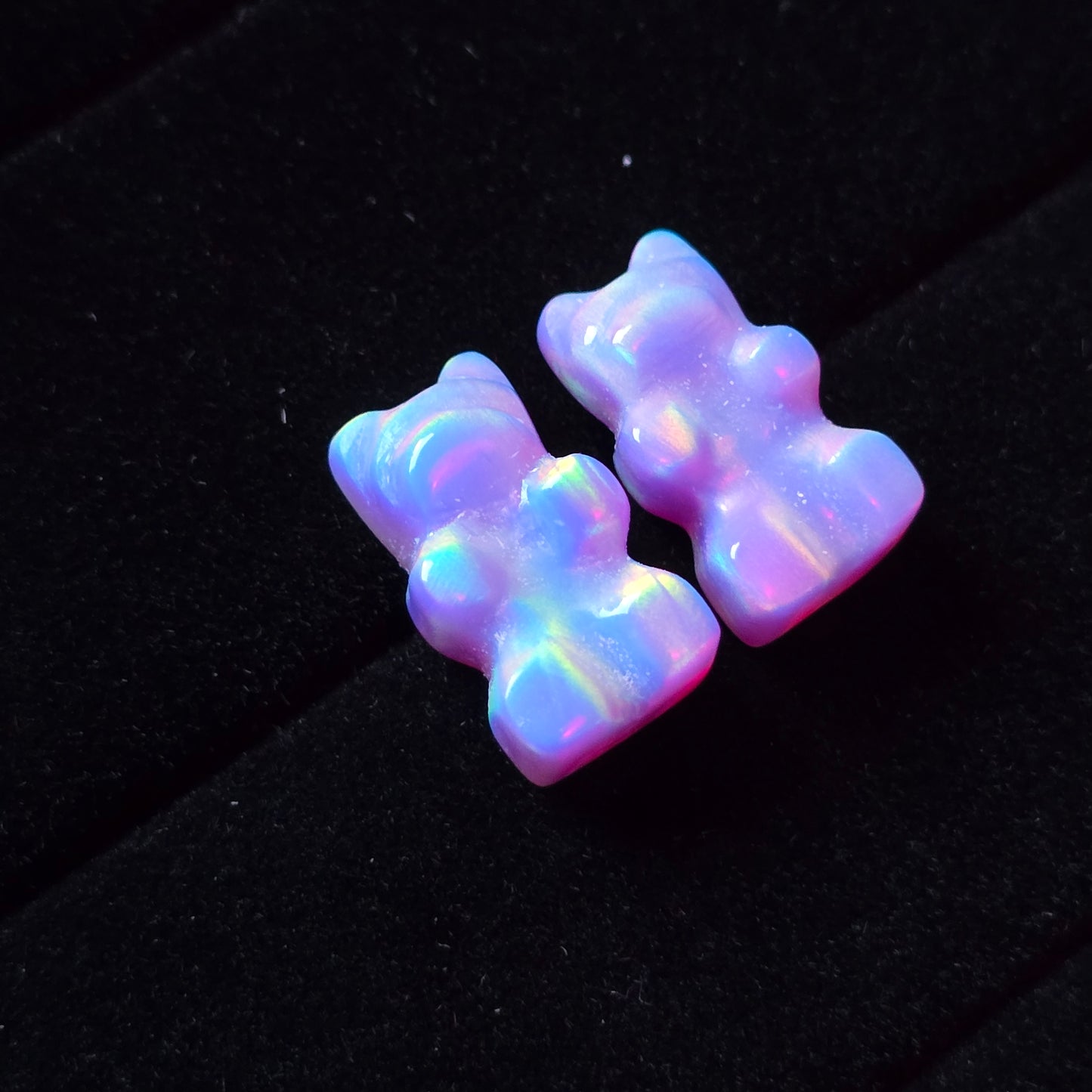 Hazy Mini Gummy Bear Stud Earrings