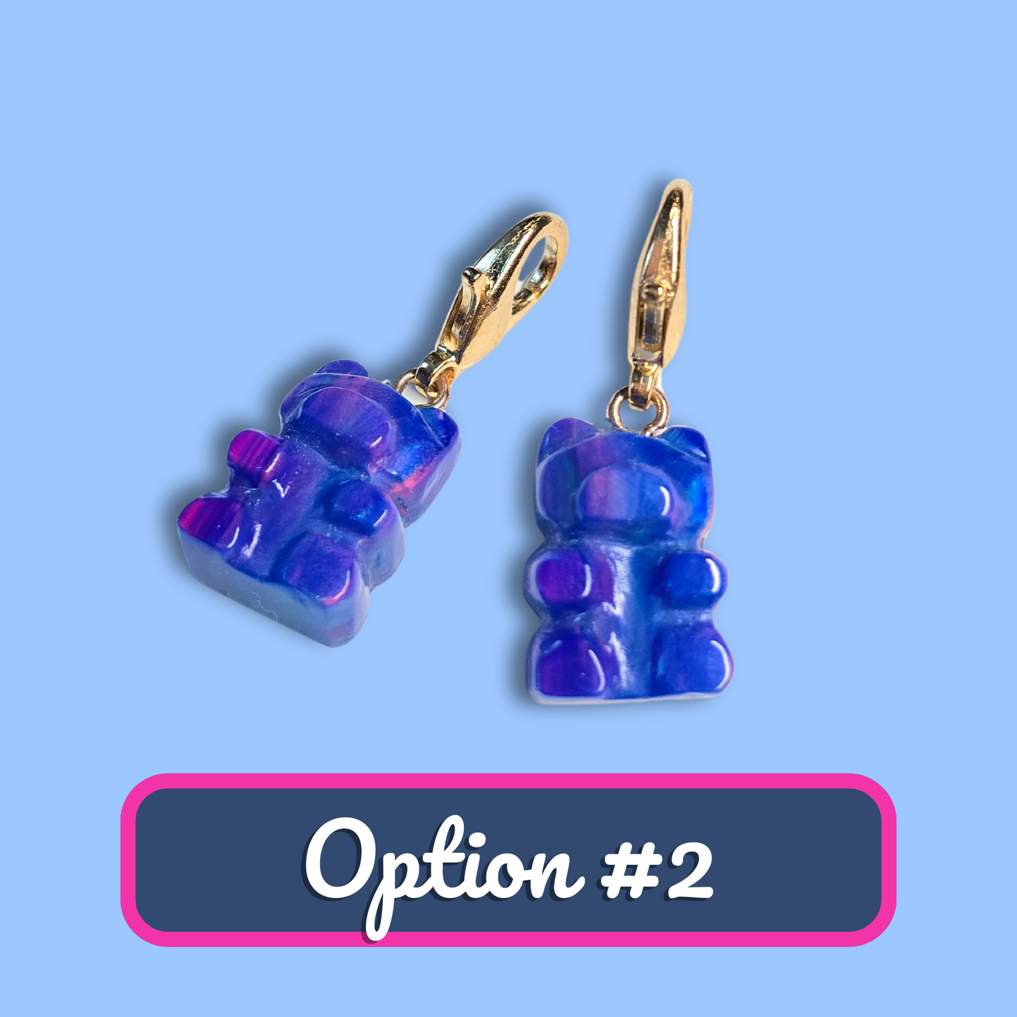 Lab Created Opal Gummy Bear Charm