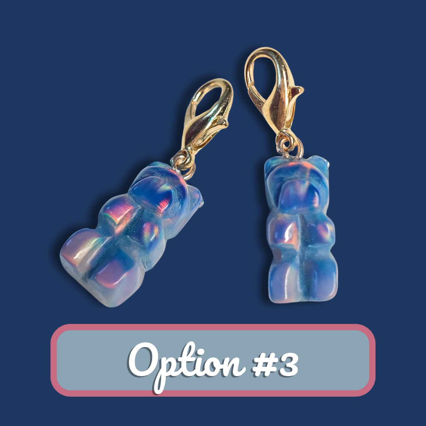 Lab Created Opal Gummy Bear Charm