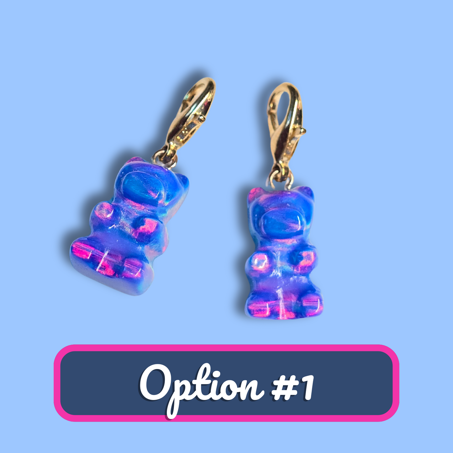 Lab Created Opal Gummy Bear Charm