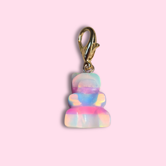 Lab Created Opal Gummy Bear Charm (Medium Size)