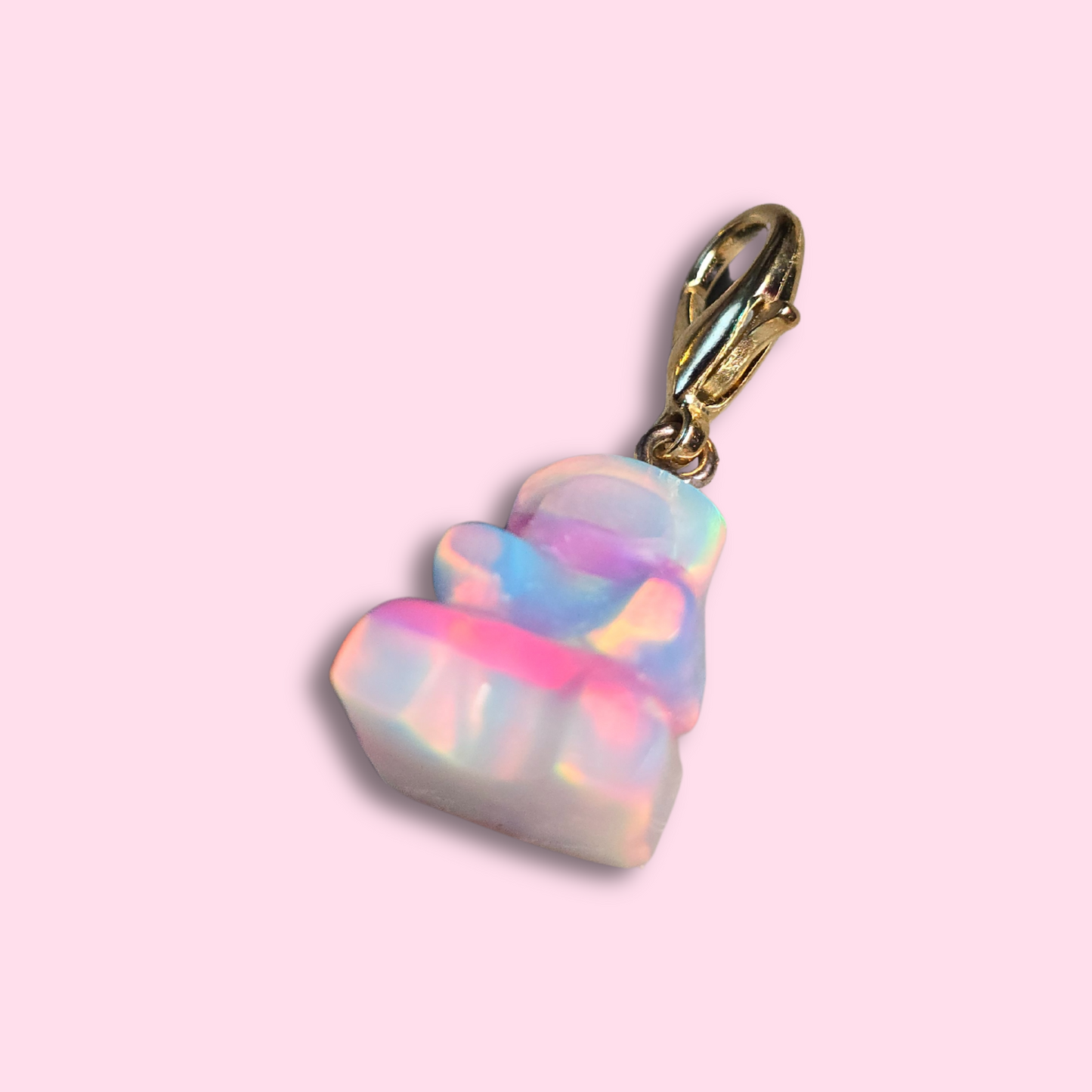 Lab Created Opal Gummy Bear Charm (Medium Size)