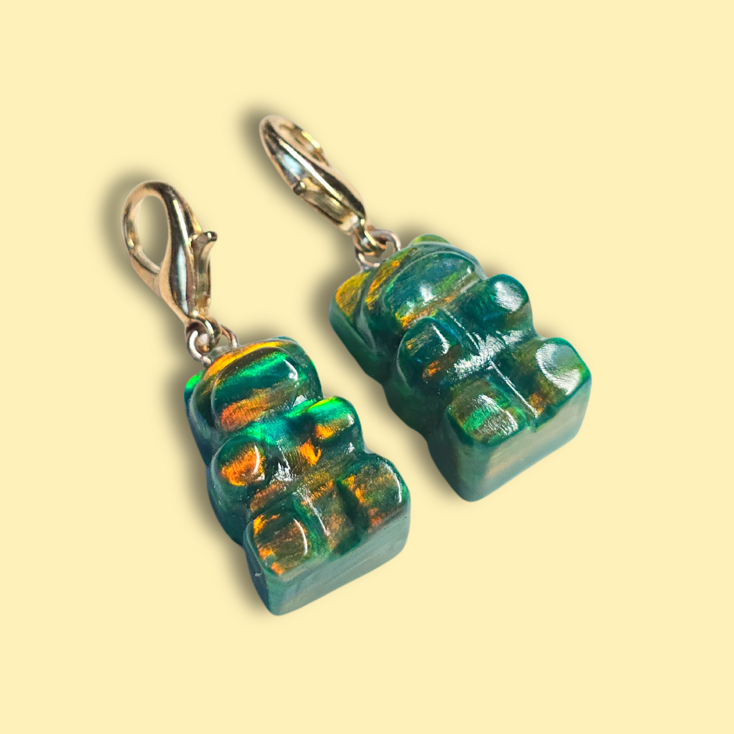Lab Created Opal Gummy Bear Charm