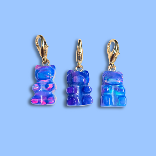 Lab Created Opal Gummy Bear Charm