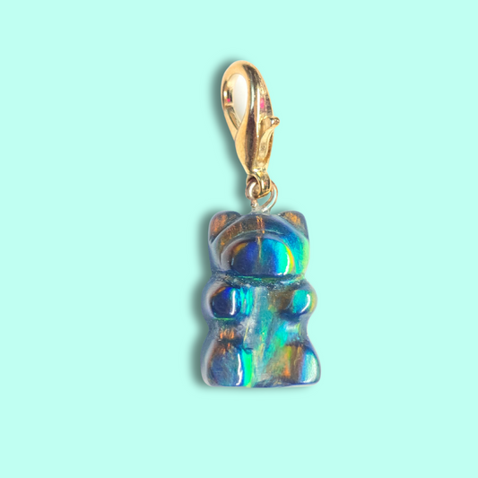 Lab Created Opal Gummy Bear Charm (Medium Size)