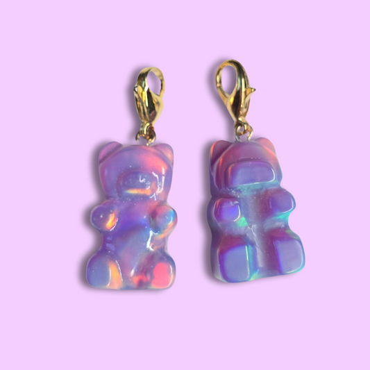 Lab Created Opal Gummy Bear Charm
