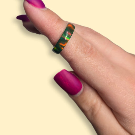 Lab Created Opal Ring