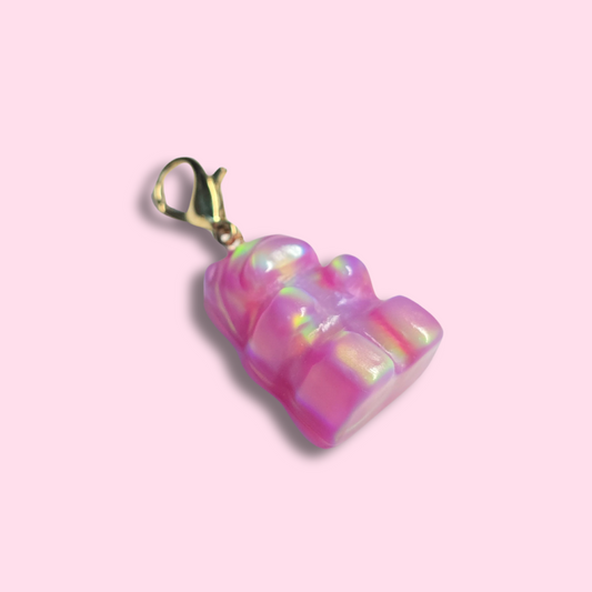 Lab Created Opal Gummy Bear Charm (Large Size)
