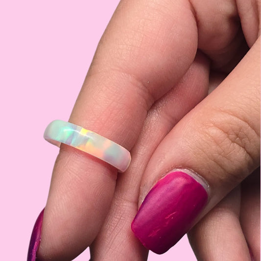 Lab Created Opal Ring
