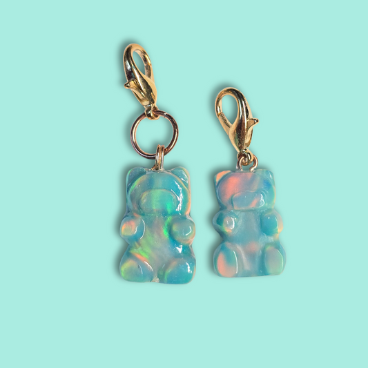 Lab Created Opal Gummy Bear Charm