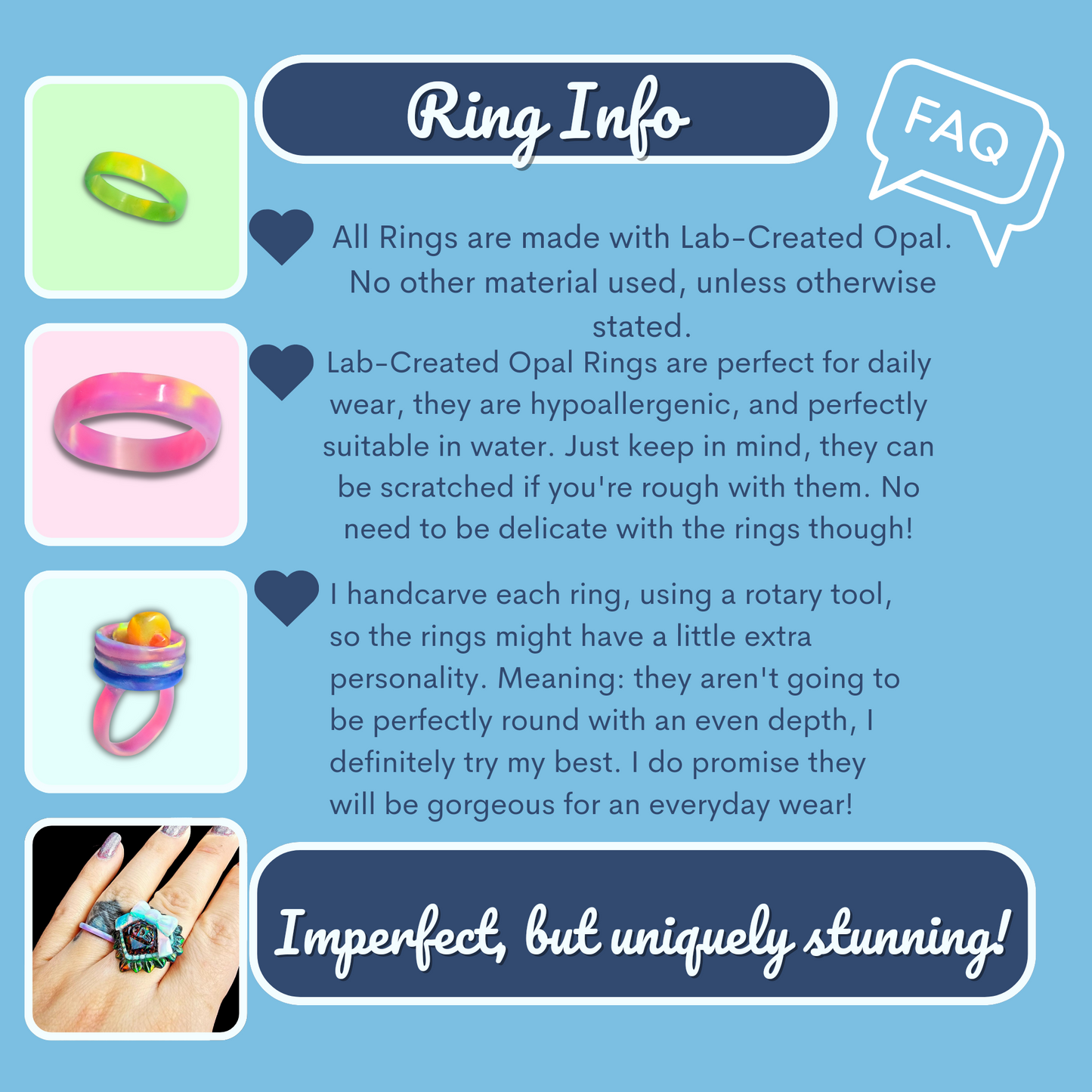 Lab Created Opal Ring