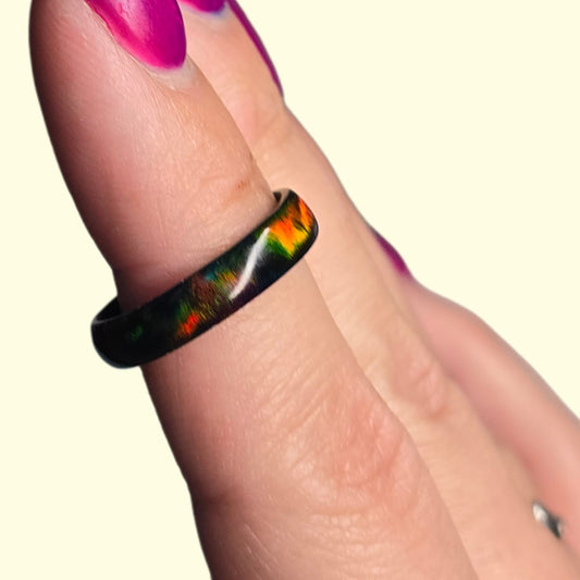 Lab Created Opal Ring