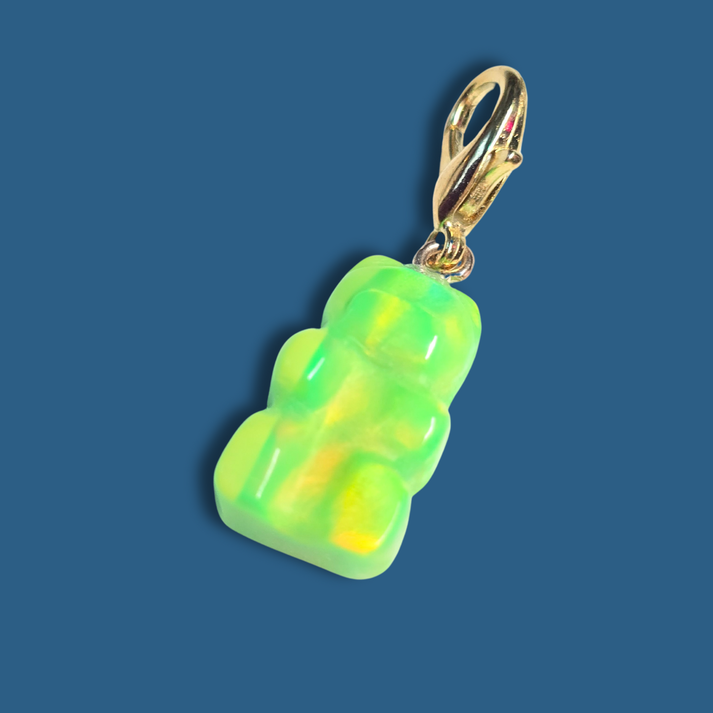 Lab Created Opal Gummy Bear Charm (Medium Size)