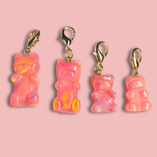 Lab Created Opal Gummy Bear Charm