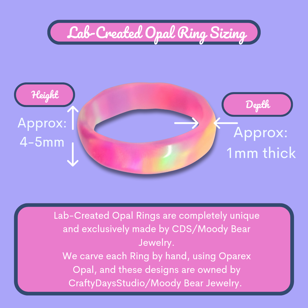 Lab Created Opal Ring
