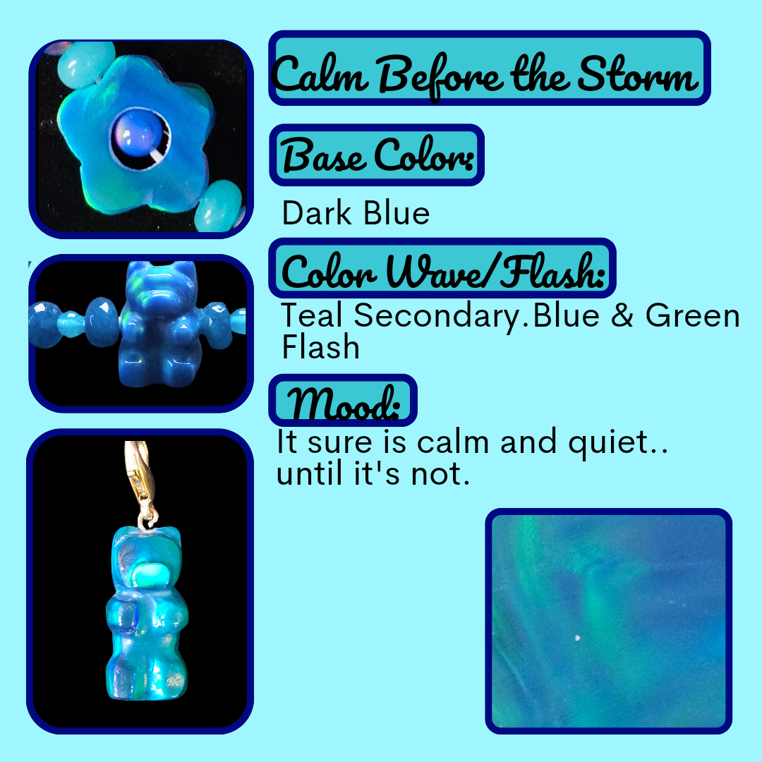 Lab Created Opal Gummy Bear Charm (Large Size)