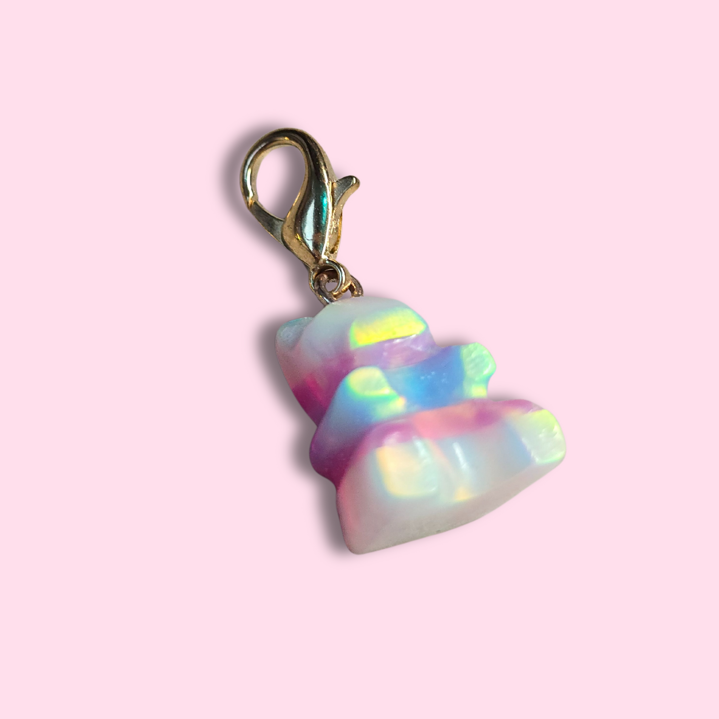 Lab Created Opal Gummy Bear Charm (Medium Size)