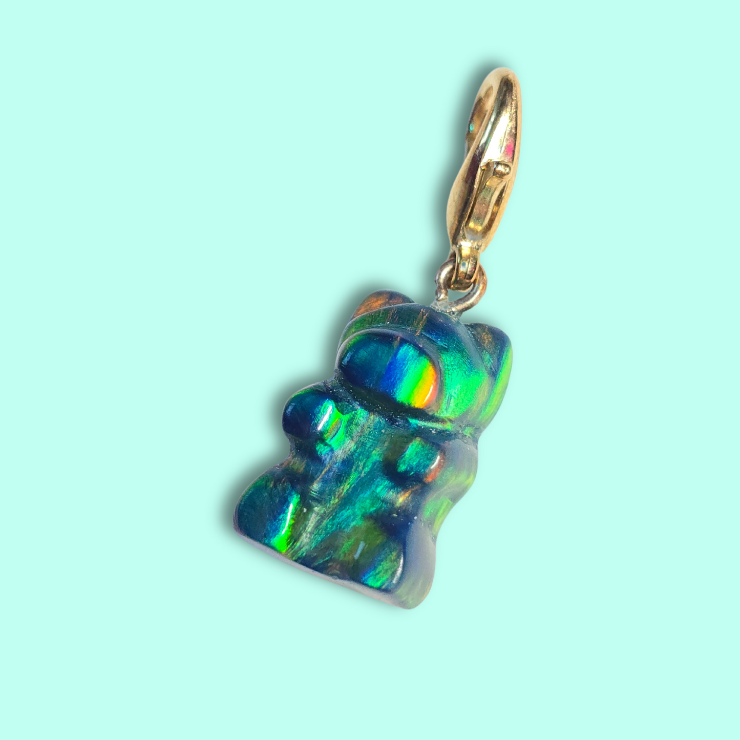 Lab Created Opal Gummy Bear Charm (Medium Size)