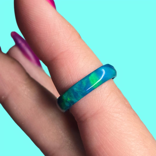 Lab Created Opal Ring