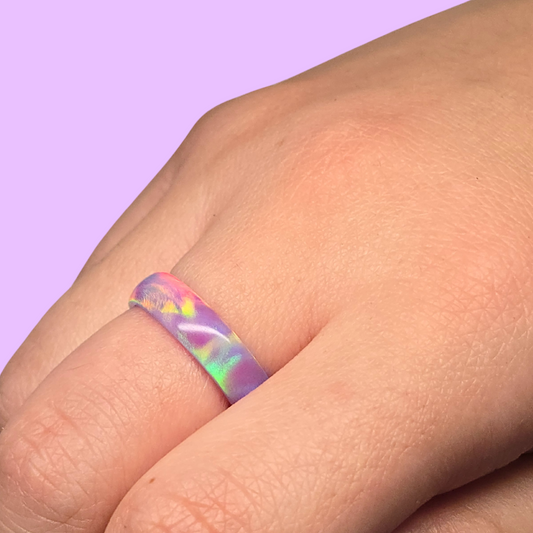 Lab Created Opal Ring