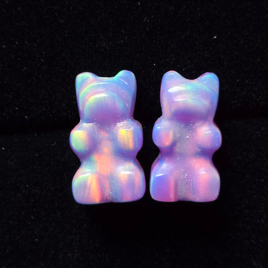 Hazy Mini Gummy Bear Stud Earrings
