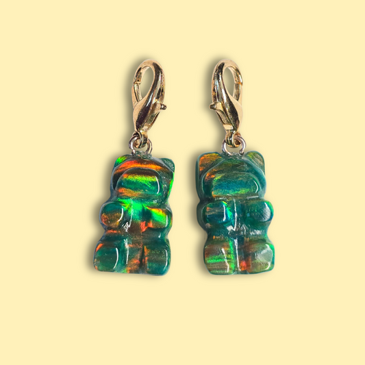 Lab Created Opal Gummy Bear Charm