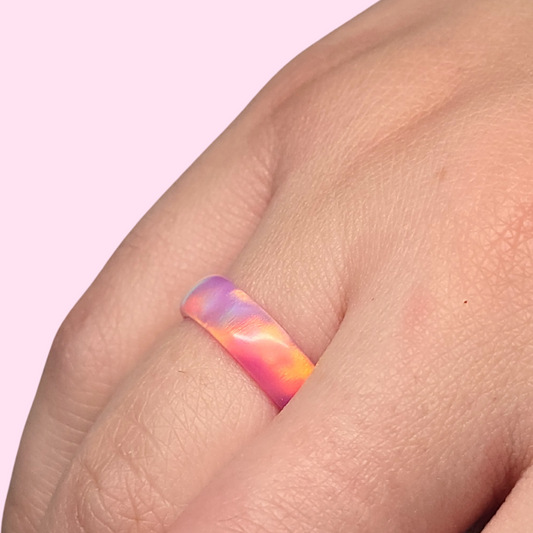 Lab Created Opal Ring